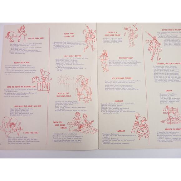 Vintage Sing of the U.S.A. USA with Chevrolet Song Book Advertisement 1964 - Picture 3 of 7